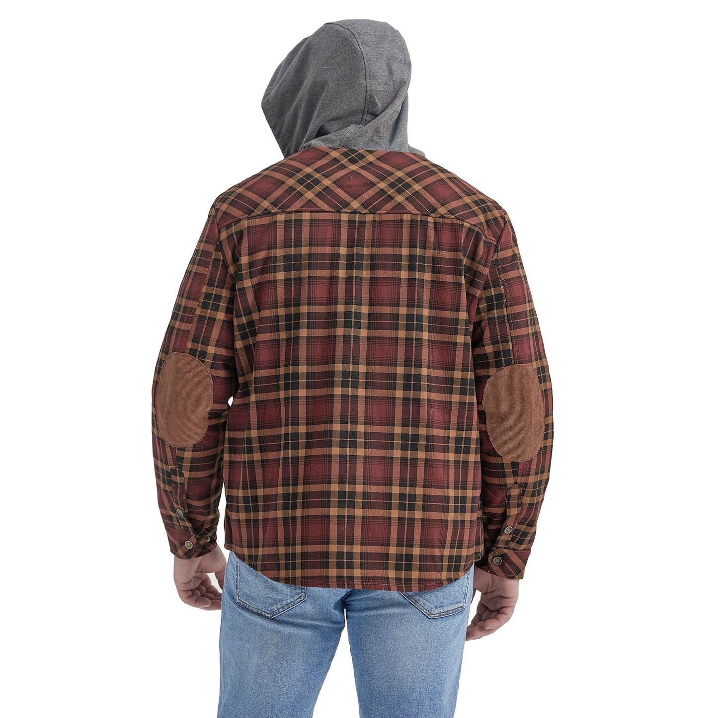 Veste à capuche vintage en coton polaire épais pour homme